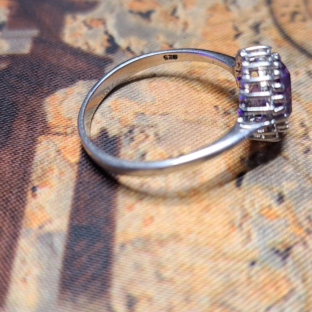 Purple amethyst ring - Picture 3 of 4
